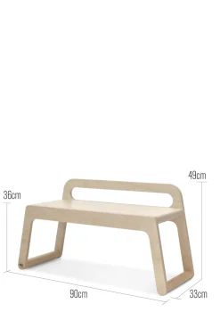 B Tisch Natural (optional mit Sitzbank)