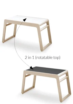 B Tisch Natural (optional mit Sitzbank)