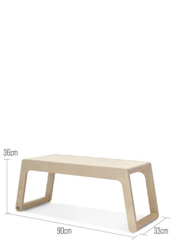 B Tisch White (optional mit Sitzbank)