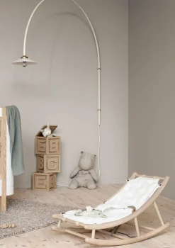 Baby- & Kleinkind-Wippe 'Wood' Eiche/weiß