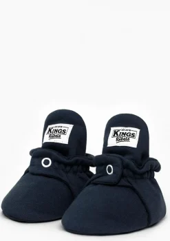 Baby Booties Cotton Navy