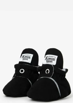 Baby Booties Gamuza Black