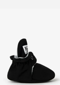 Baby Booties Gamuza Black