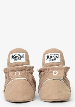 Baby Booties Gamuza Café