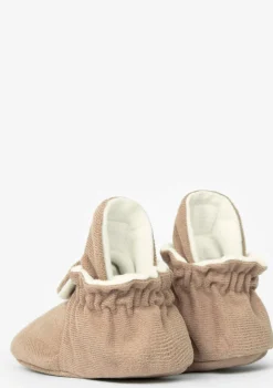 Baby Booties Gamuza Café