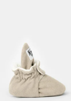 Baby Booties Gamuza Ivory