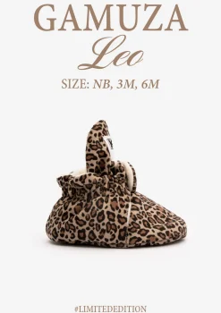Baby Booties Gamuza Leo