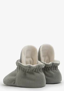 Baby Booties Gamuza Stone