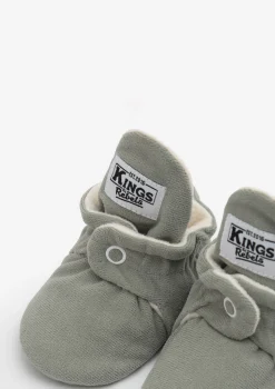 Baby Booties Gamuza Stone