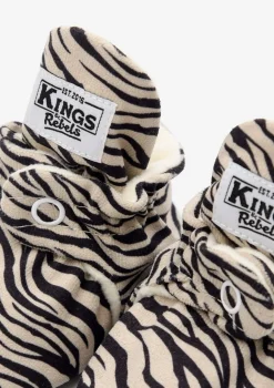 Baby Booties Gamuza Zebra