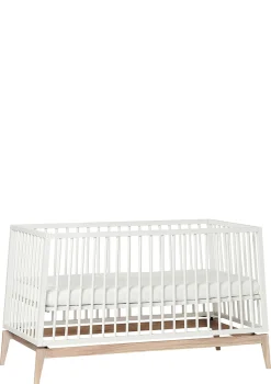 Babybett 'Luna' weiß / Eiche 140 x 70 cm