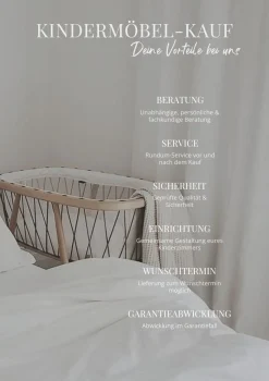 Babybett 'Kimi' Rosenholz 120 x 66 cm