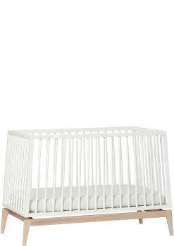 Babybett 'Luna' weiß / Eiche 120 x 60 cm