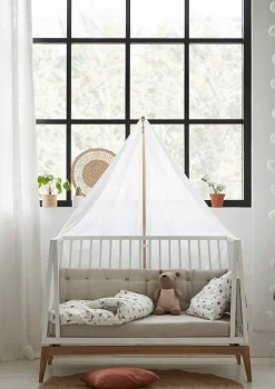 Babybett 'Luna' weiß / Eiche 120 x 60 cm