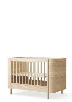 Babybett 'Wood Mini+' Eiche 122-162 x 68 cm
