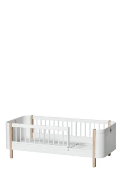 Babybett 'Wood Mini+' Weiß / Eiche 122-162 x 68 cm