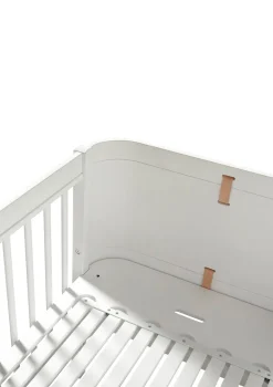 Babybett 'Wood Mini+' Weiß 122-162 x 68 cm