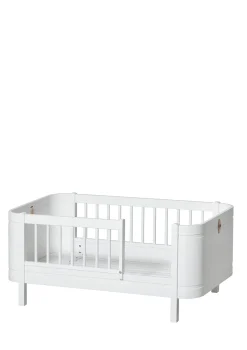 Babybett 'Wood Mini+' Weiß 122-162 x 68 cm