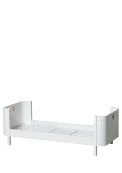 Babybett 'Wood Mini+' Weiß 122-162 x 68 cm