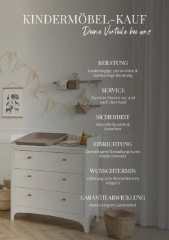 Baby-/Juniorbett 'Classic' Whitewash 120-150 x 70 cm