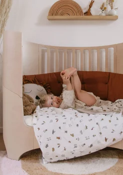 Baby-/Juniorbett 'Classic' Whitewash 120-150 x 70 cm