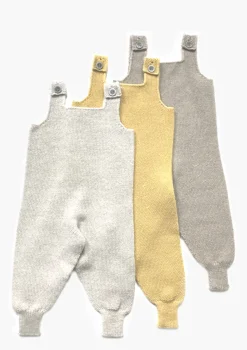 Babystrampler Reiskornoptik stein