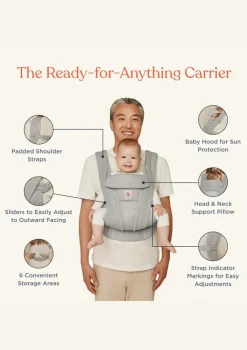 Babytrage 'Omni Deluxe' Mesh Onyx Black