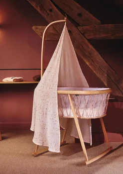 Babywiege 'Kumi' Rosenholz 68 x 40 cm