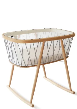 Babywiege 'Kumi' Schwarz / Weiß 68 x 40 cm