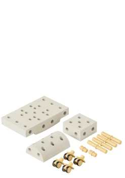 Bauspielzeug 'Curiosity-Set' 14-teilig Sand Grey / Honey Yellow