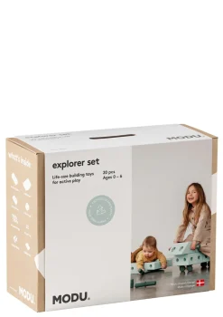 Bauspielzeug 'Explorer-Set' 20-teilig Ocean Mint / Forest Green
