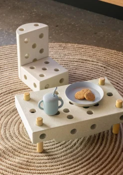 Bauspielzeug 'Explorer-Set' 20-teilig Sand Grey / Honey Yellow