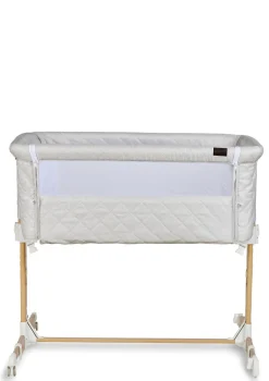 Beistellbett 'Side by Side' Natural Quilted Clay 84 x 50 cm