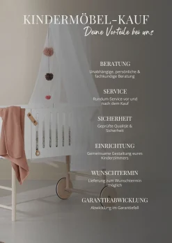 Beistellbett 'Wood' 82 x 42 cm