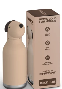 Bestie Trinkflasche Hund 'Duke the Dog' beige 460 ml