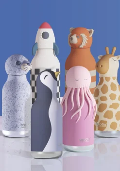 Bestie Trinkflasche Pinguin 'Arlo the Penguin' schwarz/weiß 460 ml