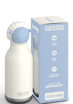 Bestie Trinkflasche Schaf 'Brie the Sheep' weiss 460 ml