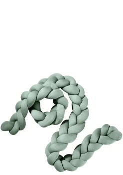 Bettschlange geflochten Strick mint