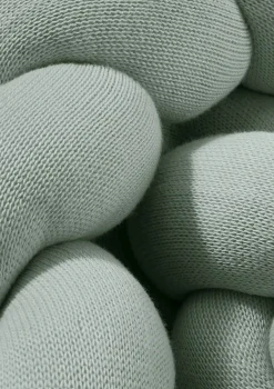 Bettschlange geflochten Strick mint