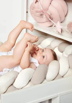 Bettschlange geflochten Trio beige/sand/natur XL