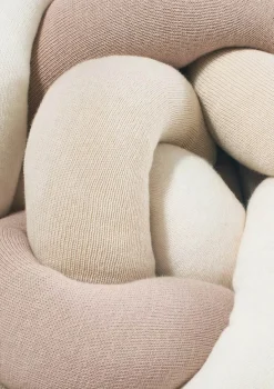 Bettschlange geflochten Trio altrosa/beige/natur