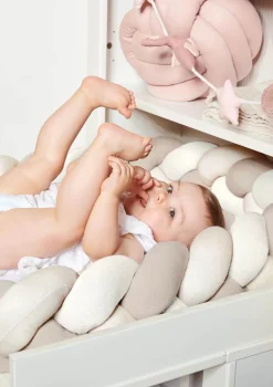 Bettschlange geflochten Trio beige/sand/natur