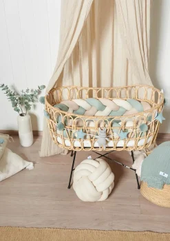 Bettschlange geflochten Trio mint/sand/natur