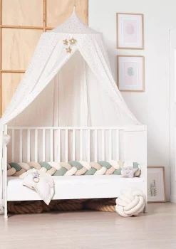 Bettschlange geflochten Trio mint/sand/natur