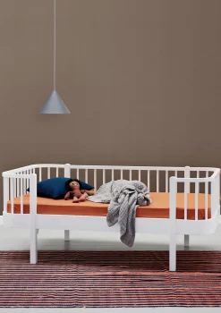 Bettsofa 'Wood' weiß 160 x 90 cm