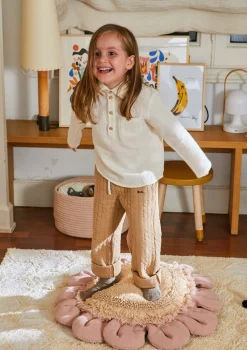 Bodenkissen 'Pink Daisy' Honey / Pink