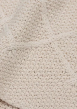 Decke 'Check Knit' Oatmeal 150 x 100 cm