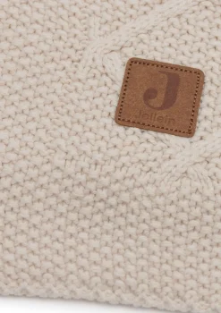 Decke Wiege 'Check Knit' Oatmeal 100 x 75 cm