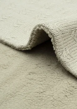 Decke Wiege 'Grain Knit' Velvet Olive Green 100 x 75 cm