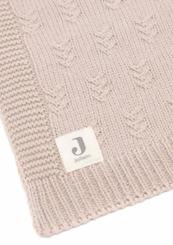 Decke Wiege 'Grain Knit' Wild Rose 75 x 100 cm